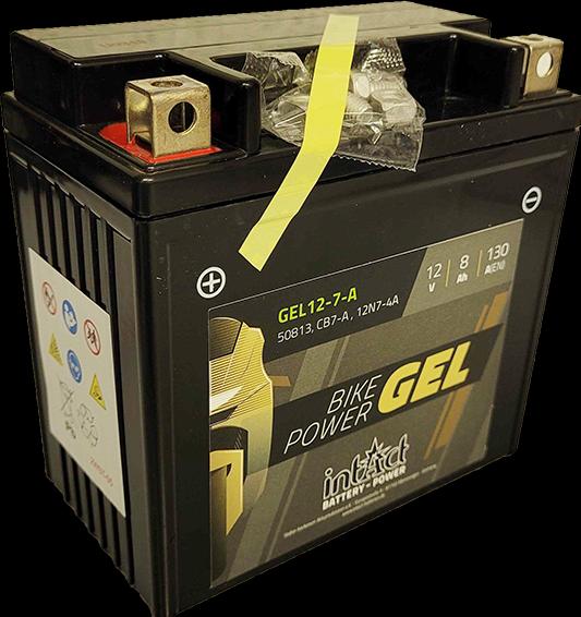 Image du produit Intact GEL12-7-A Bike-Power GEL 8Ah Batterie moto (DIN 50813) 12N7-4A / YB7-A (12 V, 8 Ah, 130 A)