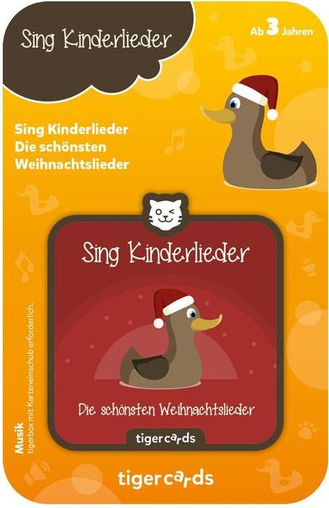 Produktbild Tigermedia tigercard - Sing Kinderlieder - Die schönsten Weihnachtslieder (Deutsch)