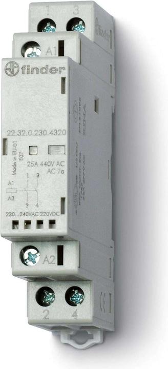Produktbild Finder Installationsschütz 230VAC/DC,2S,LED 22.32.0.230.4320