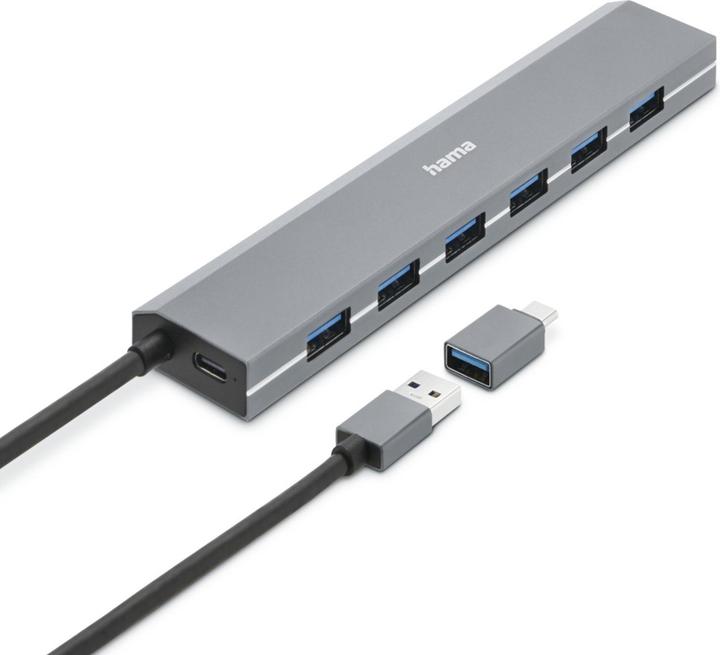 Image du produit Hama 7 Port USB-Hub (USB-C, 7 Ports)