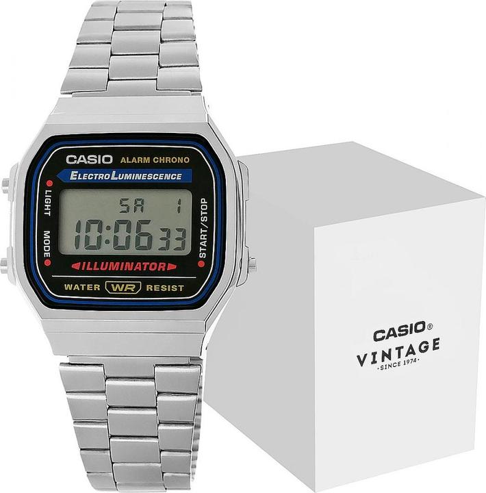 Actual product image Casio Vintage A168wa-1yes (Digital watch, 35 mm)