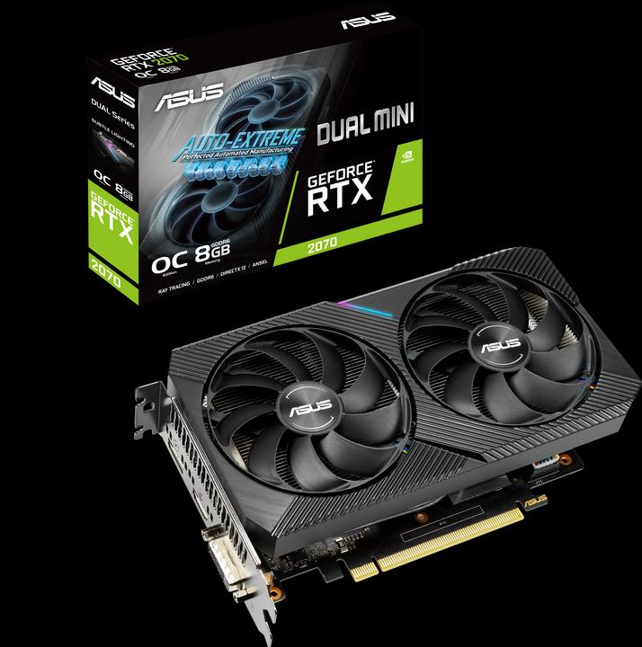 Actual product image ASUS GeForce RTX 2070 Dual O8G Mini (8 GB)