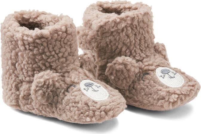 Image du produit La Redoute Collections Chaussons en peluche avec fermeture velcro (19)