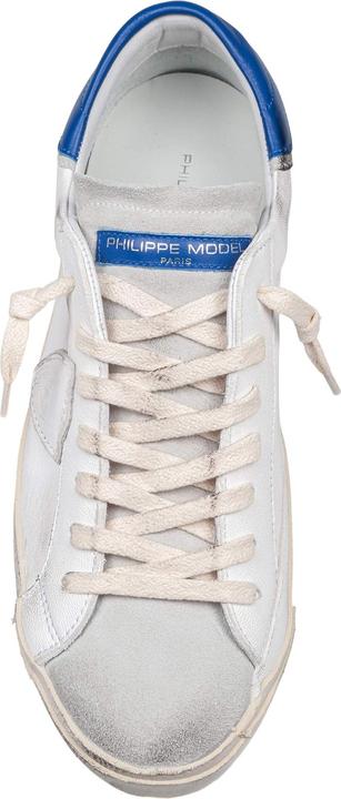 Produktbild Philippe Model prsx low sneakers in leather color white and bluette (40)