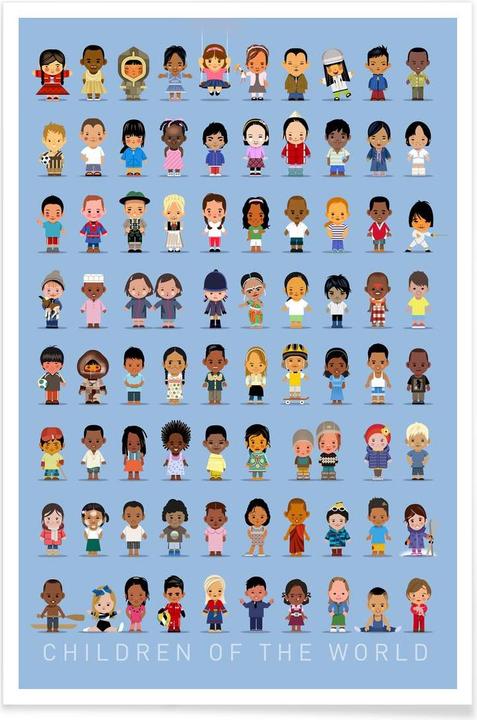 Actual product image Juniqe Children Of the World (40 x 60 cm)