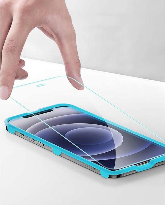 Produktbild Apfelkiste - Panzer Glas Displayschutzfolie mit Montagerahmen (2er Set) (2 Stück, Apple iPhone 12, Apple iPhone 12 Pro)