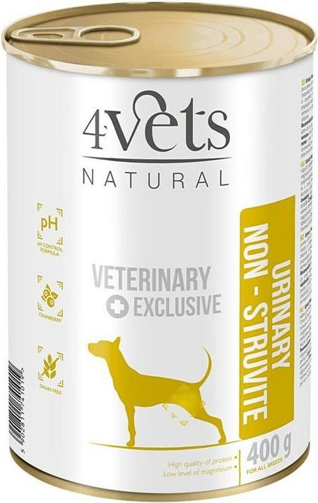 4Vets Natural Urinary No Struvit Dog - wet food for dogs - 400 g (Senior, 1 pcs., 400 g)