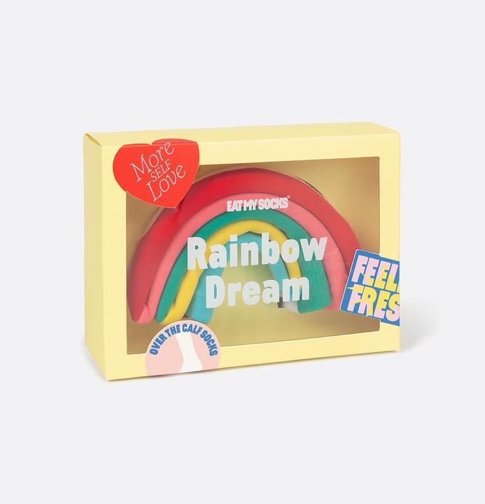 Actual product image Eat My Socks Socks, Rainbow Dream, Pinky (One size)