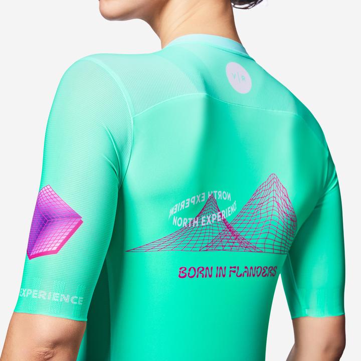 Produktbild Van rysel Radtrikot Rennrad kurzarm Sommer Racer 2 Aquamarin (M)