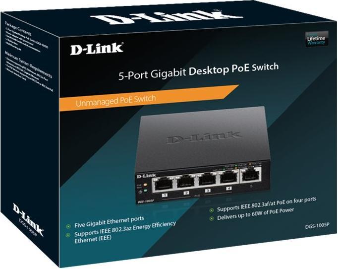 Image du produit D-Link Des-1005p (5 Ports)