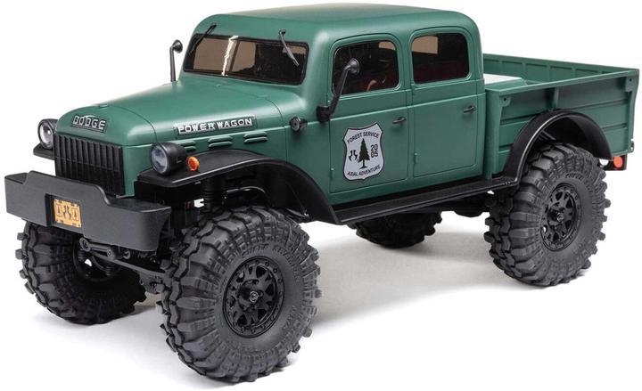 Axial Schaal Crawler SCX24 Dodge Power Wagon Groen, 1:24, RTR (RTR Gereed voor gebruik)