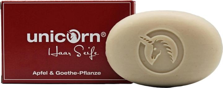 Immagine prodotto Unicorn Sapone per capelli mela & pianta di Goethe 16 g (Shampoo solido)