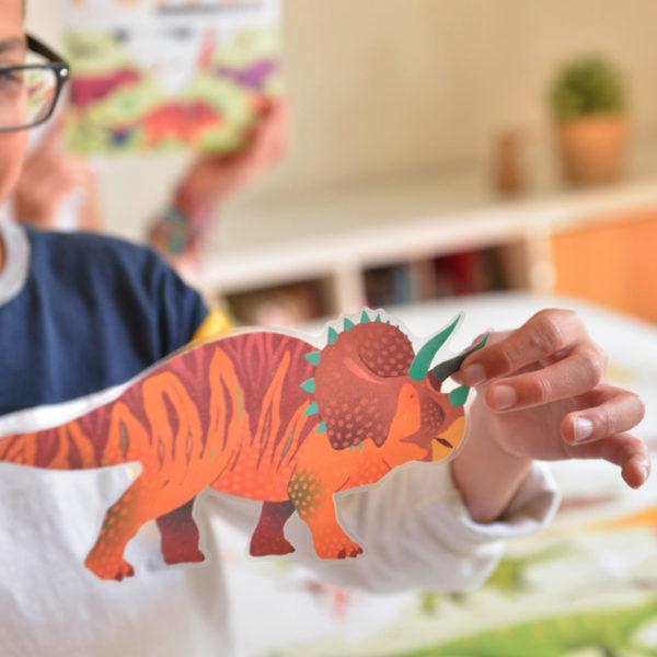 Actual product image Poppik Sticker Learning Poster Dinosaur