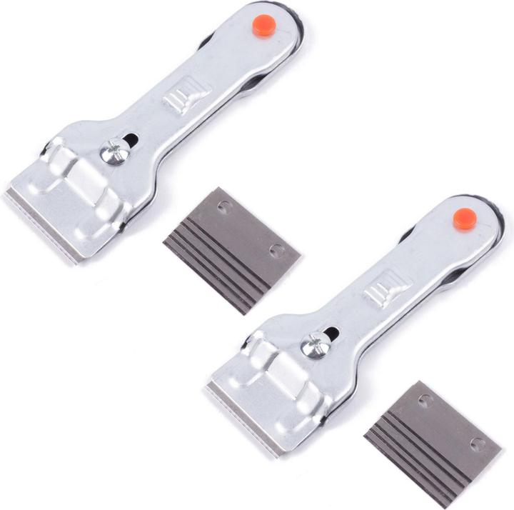Actual product image Benson Set of 2 ceramic hob scrapers with 10 replacement blades, hob scraper (2 pcs.)