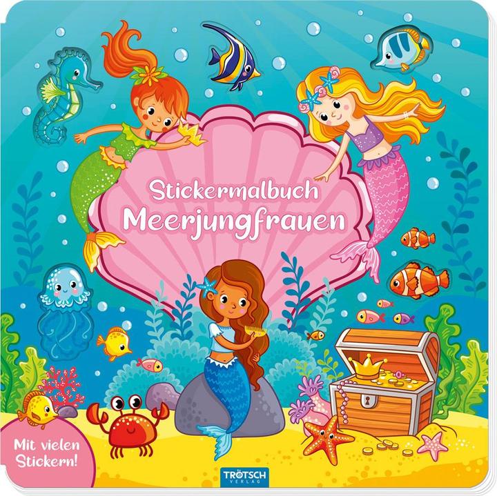 Immagine prodotto Libro di sirene da colorare con gli adesivi
