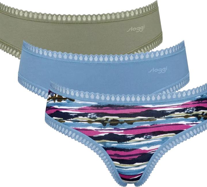Produktbild Sloggi Slip GO CRUSH Hipster 3er Pack (S, 3er Pack)