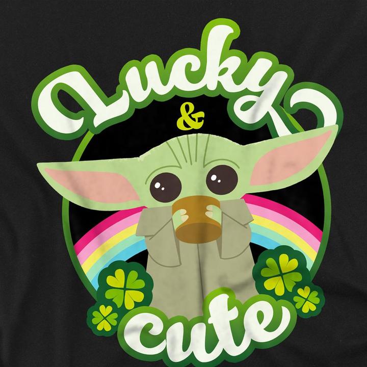 Immagine prodotto Star Wars Lucky Cute Maglietta Giorno di San Patrizio Grogu Adulto Unisex (XXL)