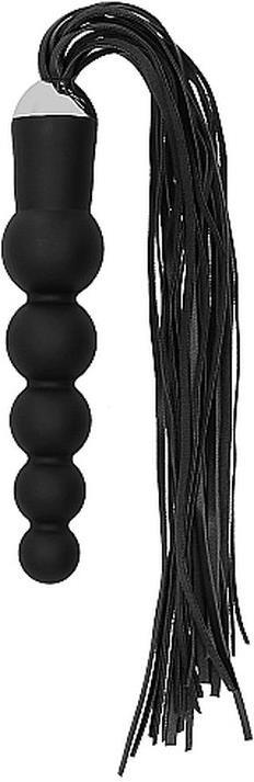 Ouch! Black Whip with Curved Silicone Dildo