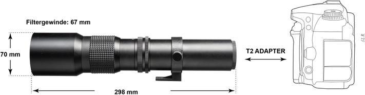 Produktbild Walimex 500/8,0 DSLR Pentax K (Pentax K, APS-C / DX, Vollformat)
