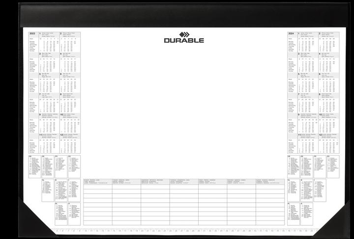 Actual product image Durable Desk pad with calendar pad (59 x 42 cm)