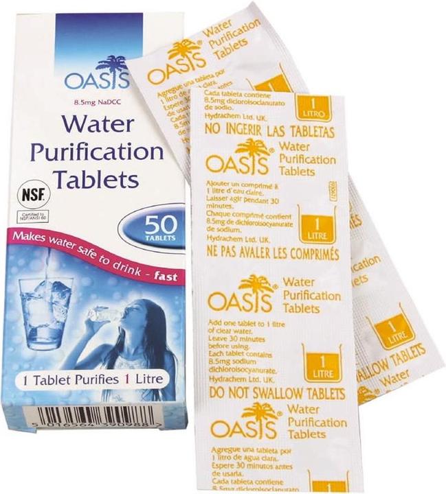 Actual product image BCB Oasis Water Purification Tablets