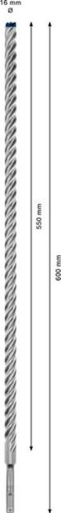 Actual product image Bosch Professional Zubehör Expert SDS plus-7X hammer drill, 16 x 550 x 600 mm (16.0 mm)