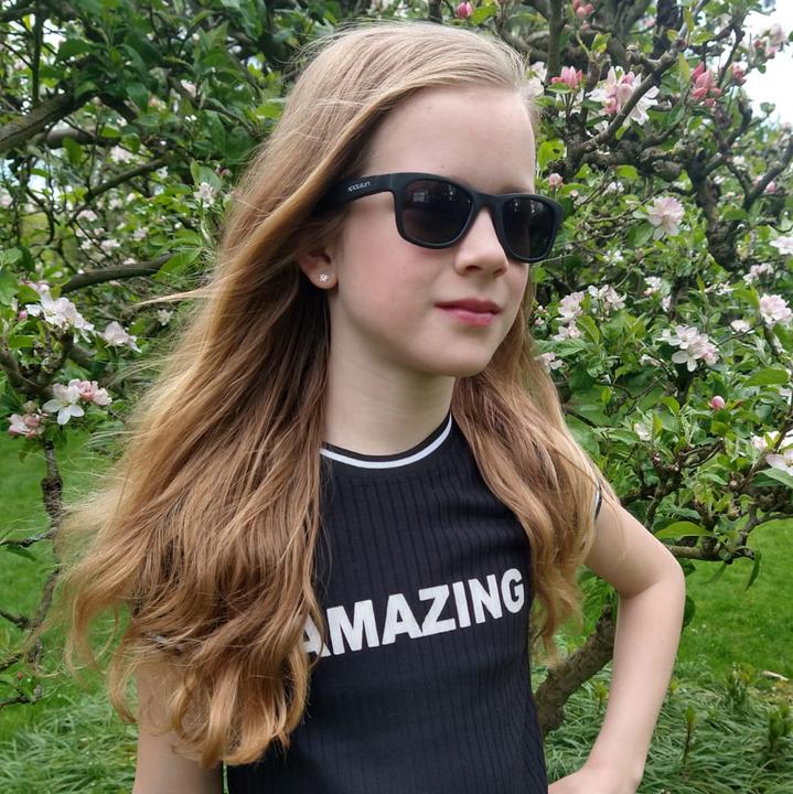 Produktbild Koolsun Wave Matte Black Kinder-Sonnenbrille
