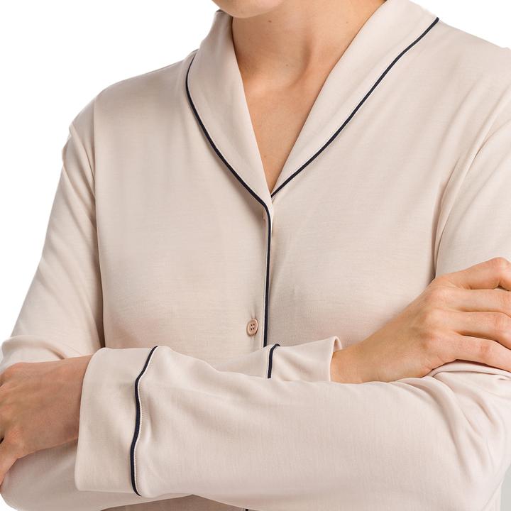 Actual product image Hanro Natural Comfort nightgown - 100 cm long - long sleeve (XS)