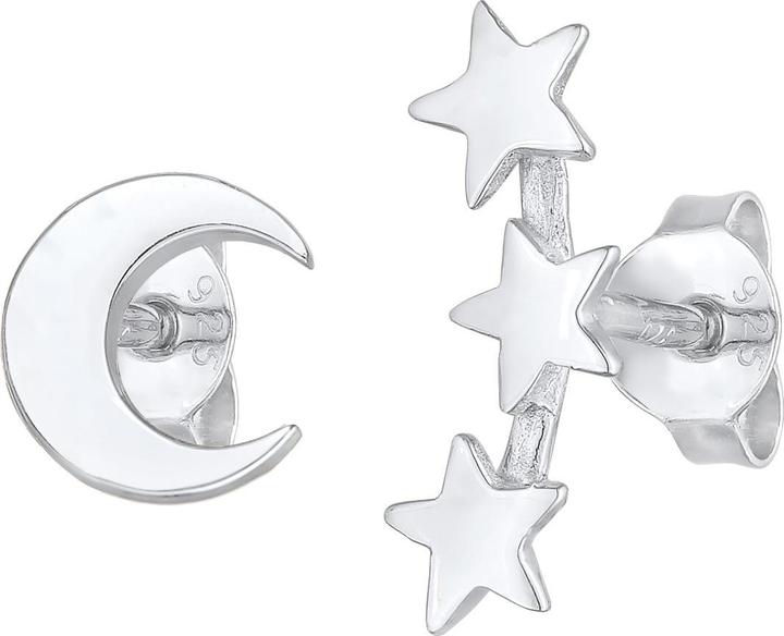 Elli Astro, Halbmond, Sterne (925 Sterling Silber)