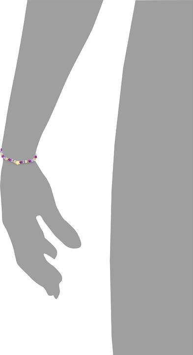 Produktbild Prinzessin Lillifee Armschmuck für Mädchen, Edelstahl, Schmuckstein | Stern (12 cm, Edelstahl)