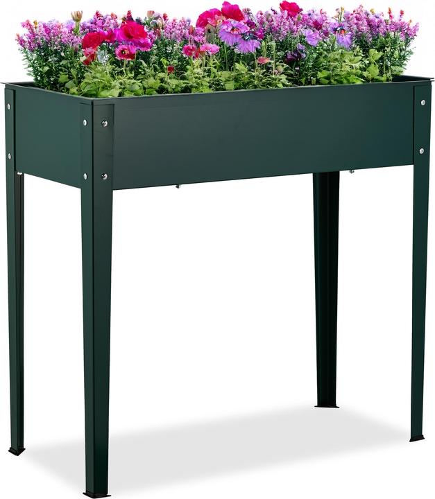 Actual product image Relaxdays Grünes Hochbeet aus Metall