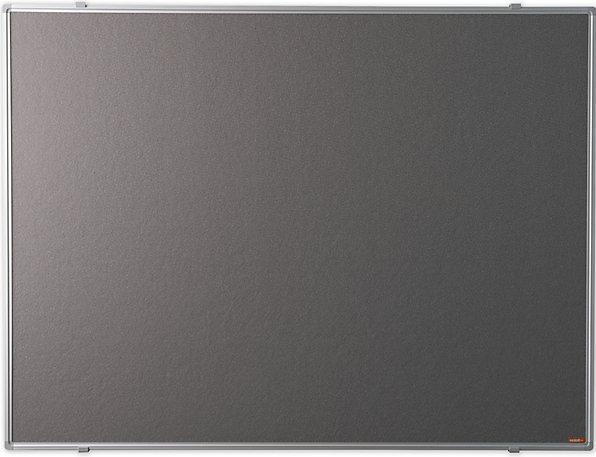 eurokraft basic Pinnboard, Stoffbezug, grau, BxH 900x600 mm