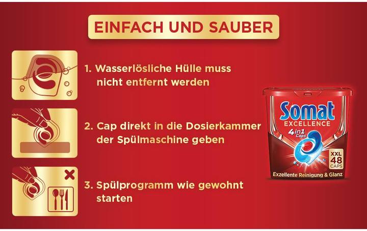 Produktbild Somat Excellence 4in1 (Tabs, Caps, 48 x)