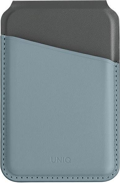 Image du produit Uniq Lyden DS magnetyczny portfel RFID i stojak na telefon niebiesko-czarny/washed blue-black