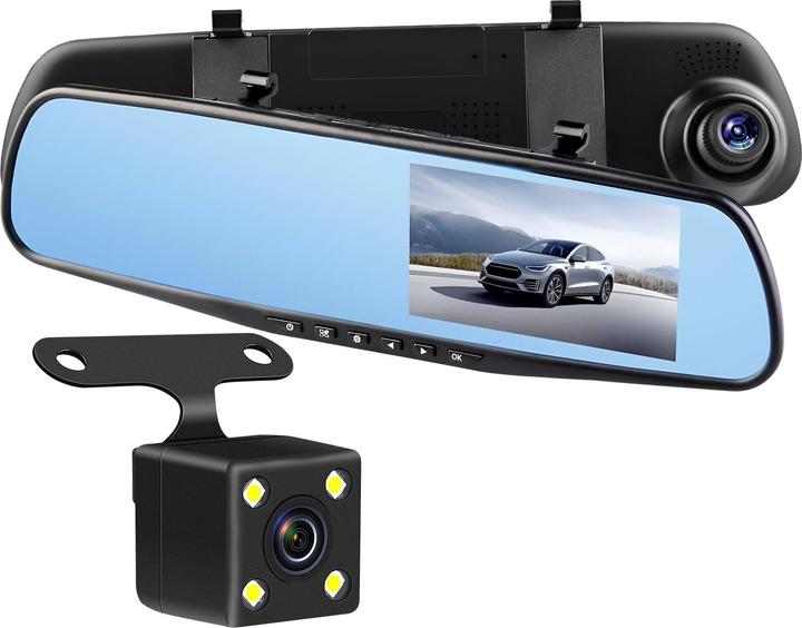 Produktbild Avizar DVR-01 Rückspiegel Dashcam (Eingebautes Mikrofon, Eingebautes Display, Beschleunigungssensor, Full HD)