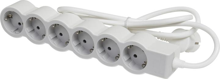 Produktbild Legrand Flache Steckdosenleiste, 6-fach Steckdose (6 x, CEE 7/7, 1.50 m)