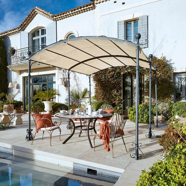 Image du produit Loberon Pergola Yarl noir/beige (3.60 m)