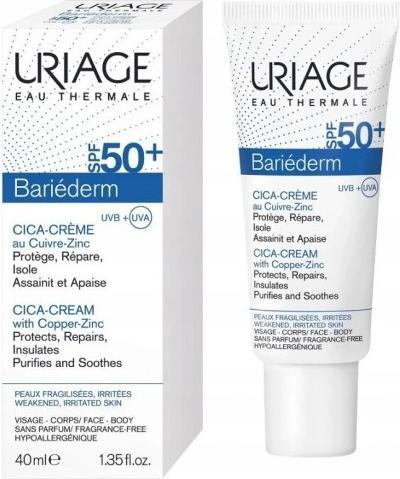 Actual product image Uriage Bariéderm Cica Cream SPF50 Cream (40 ml, 24h cream, SPF 50)