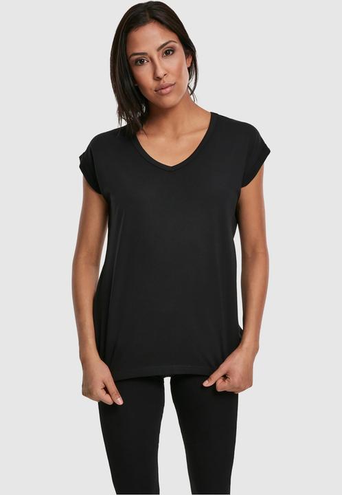 Produktbild Urban Classics Ladies Round V-Neck Extended Shoulder Tee (XXL)