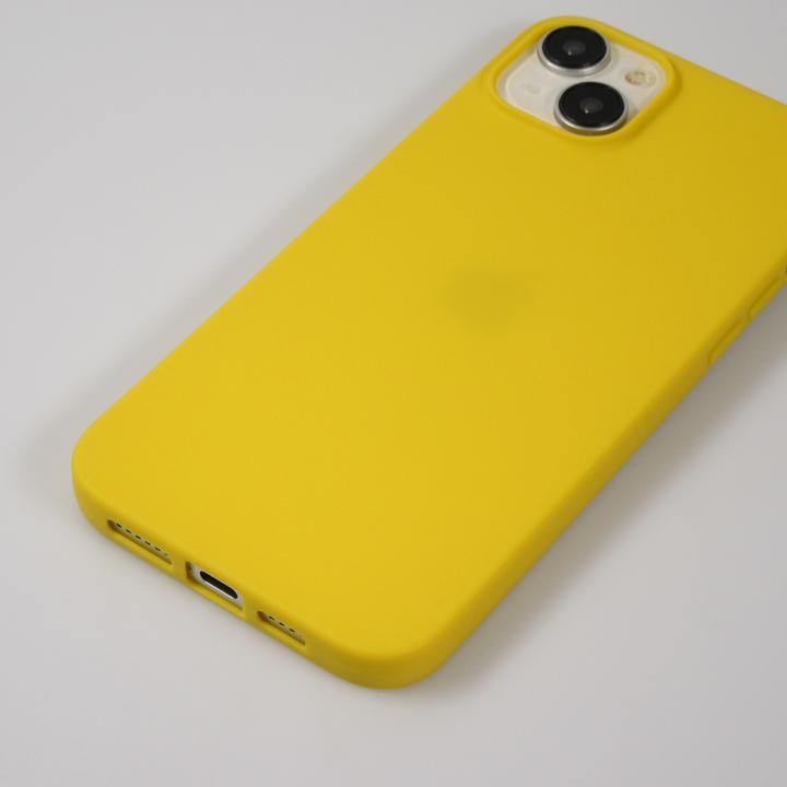 Actual product image PhoneLook Coque Silicone Mat jaune (Apple iPhone 15)