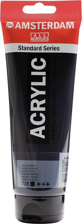 Produktbild Talens Acrylfarbe Amsterdam (Oxidschwarz, 250 ml)