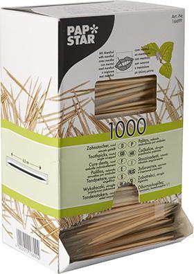 Image du produit Papstar Cure-dents enveloppés de menthol (1000 x)