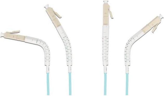 Actual product image Delock Fibre optic cable LC-D > LC-D multimode OM3 angled 5.0m (CAT8.2, 5 m)