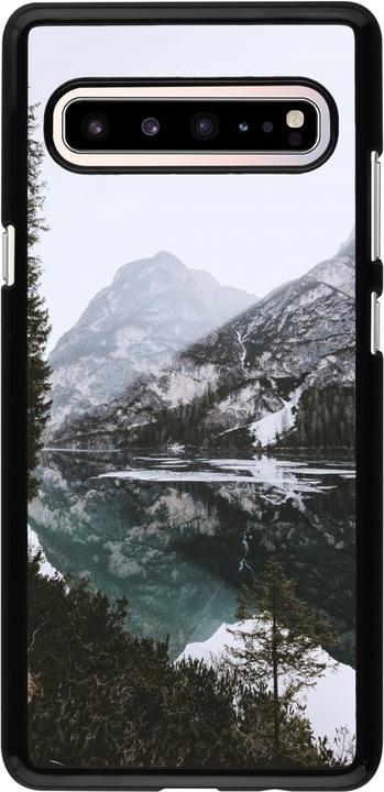 Actual product image PhoneLook Cover Winter 22 snowy mountain and lake (Samsung Galaxy S10 5G)