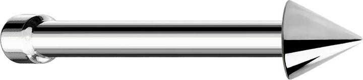 Image du produit Star Piercing Nasenstecker gerade silber mit Cone (sans laiton, Acier chirurgical 316L)