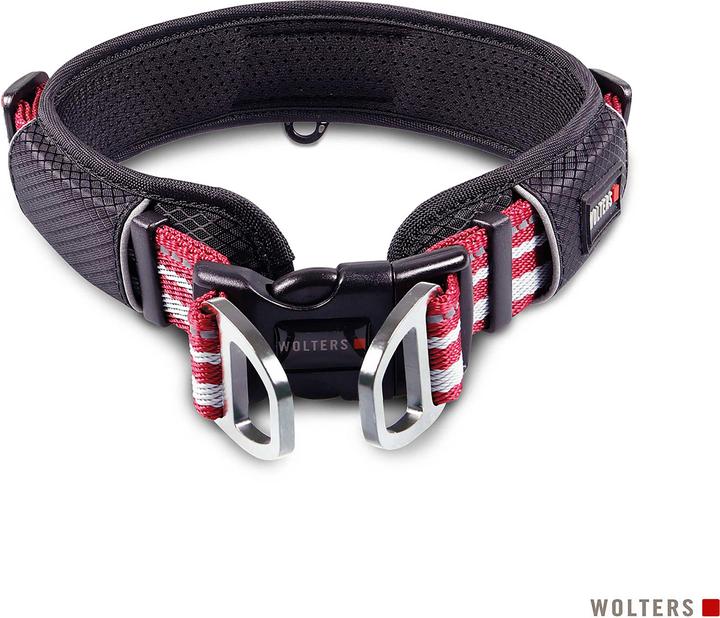 Produktbild Wolters Active Pro Halsband Gr.2 40-45 cm x 3 cm rot/silber (2, Hund, Allgemein)