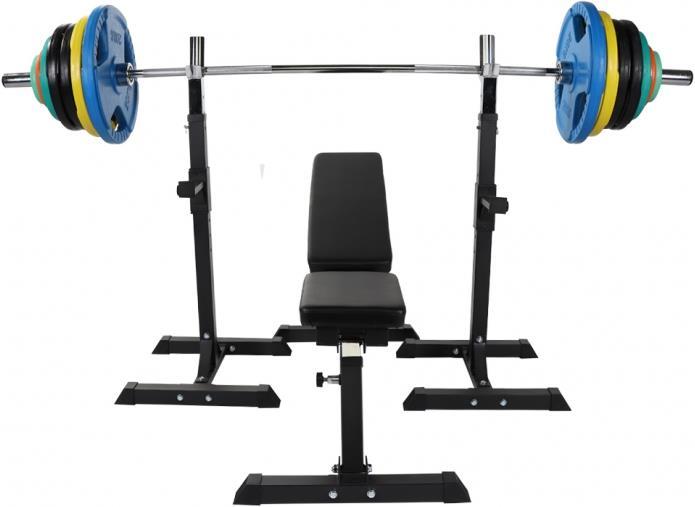 Immagine prodotto Gorilla Sports Olympia Gripper Set incl. panca per pesi