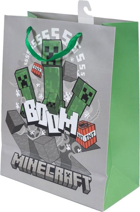 Actual product image Minecraft Creeper Gift Bag (Cellophane wrap)