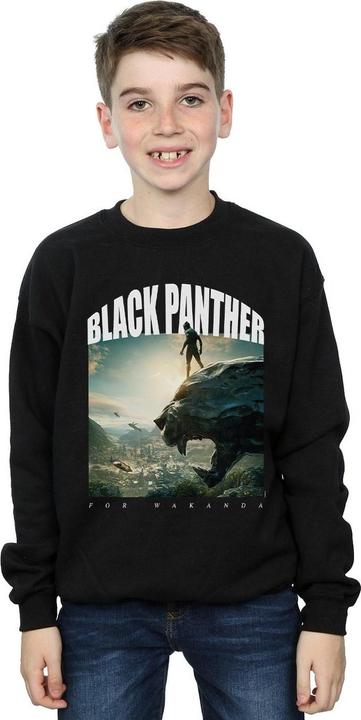 Actual product image Boys Black Panther For Wakanda Sweatshirt (152, 158)