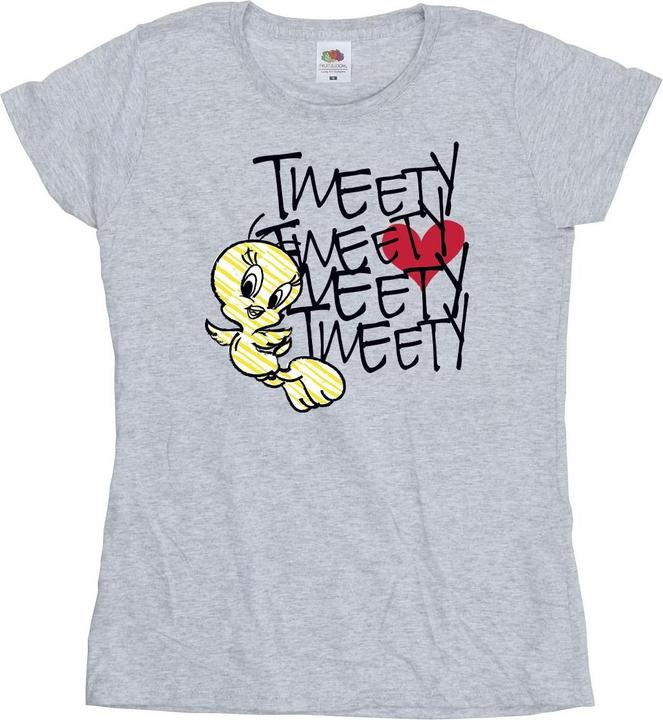 Produktbild Looney Tunes Tweety Love Heart TShirt (XXL)